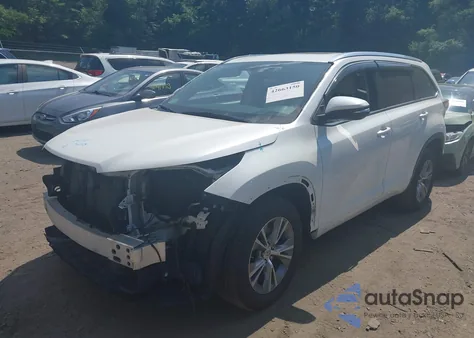 2015 Toyota Highlander Xle V6 из США, поврежденный, VIN 5TDJKRFH6FS072715